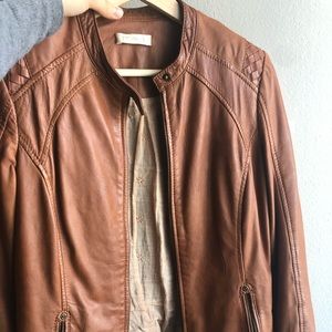 Natural leather jacket